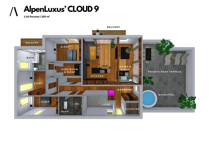 Alpenluxus Presents Cloud 9 - Private Roof Terrace With Whirlpool