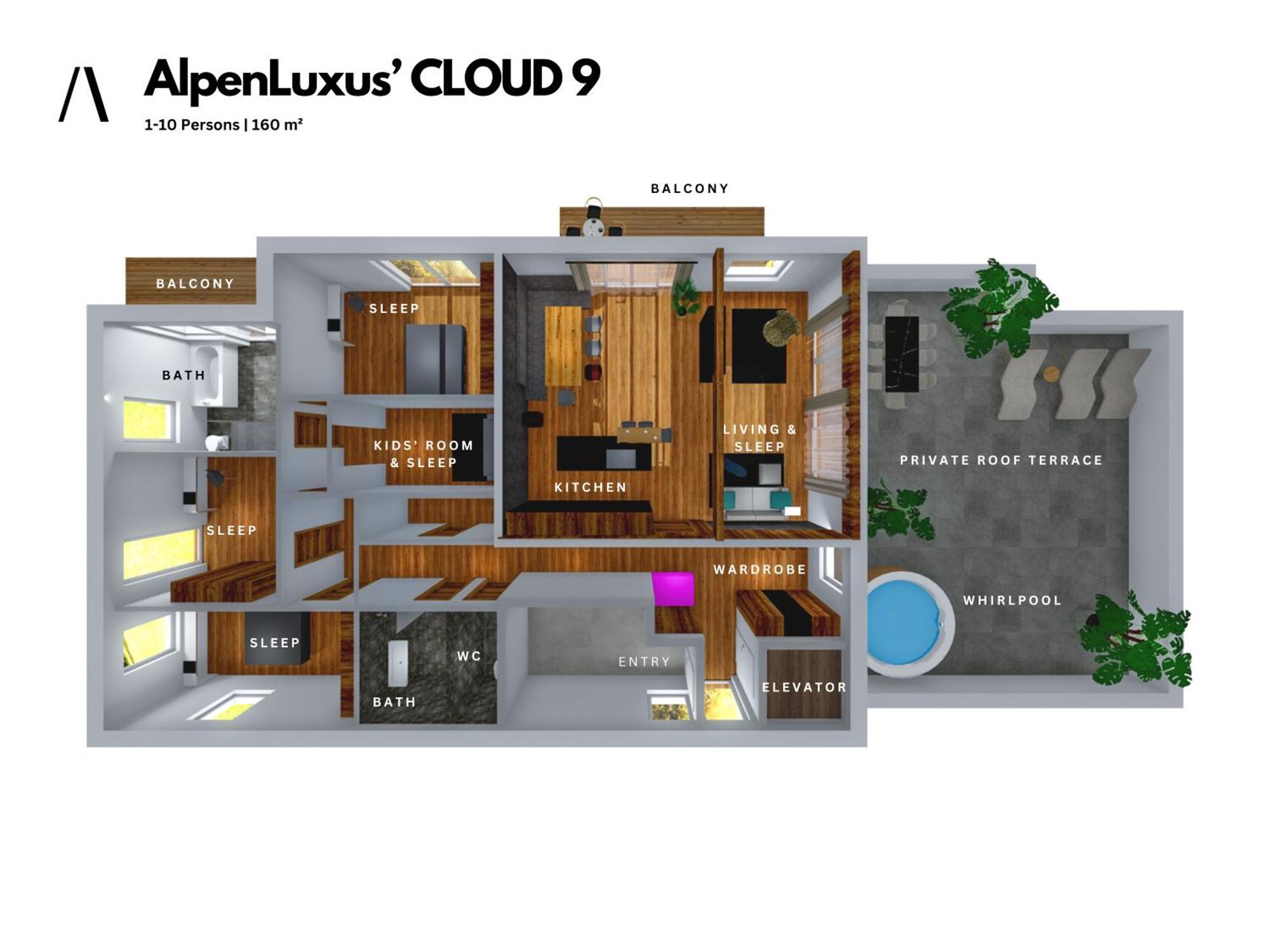Alpenluxus Presents Cloud 9 - Private Roof Terrace With Whirlpool